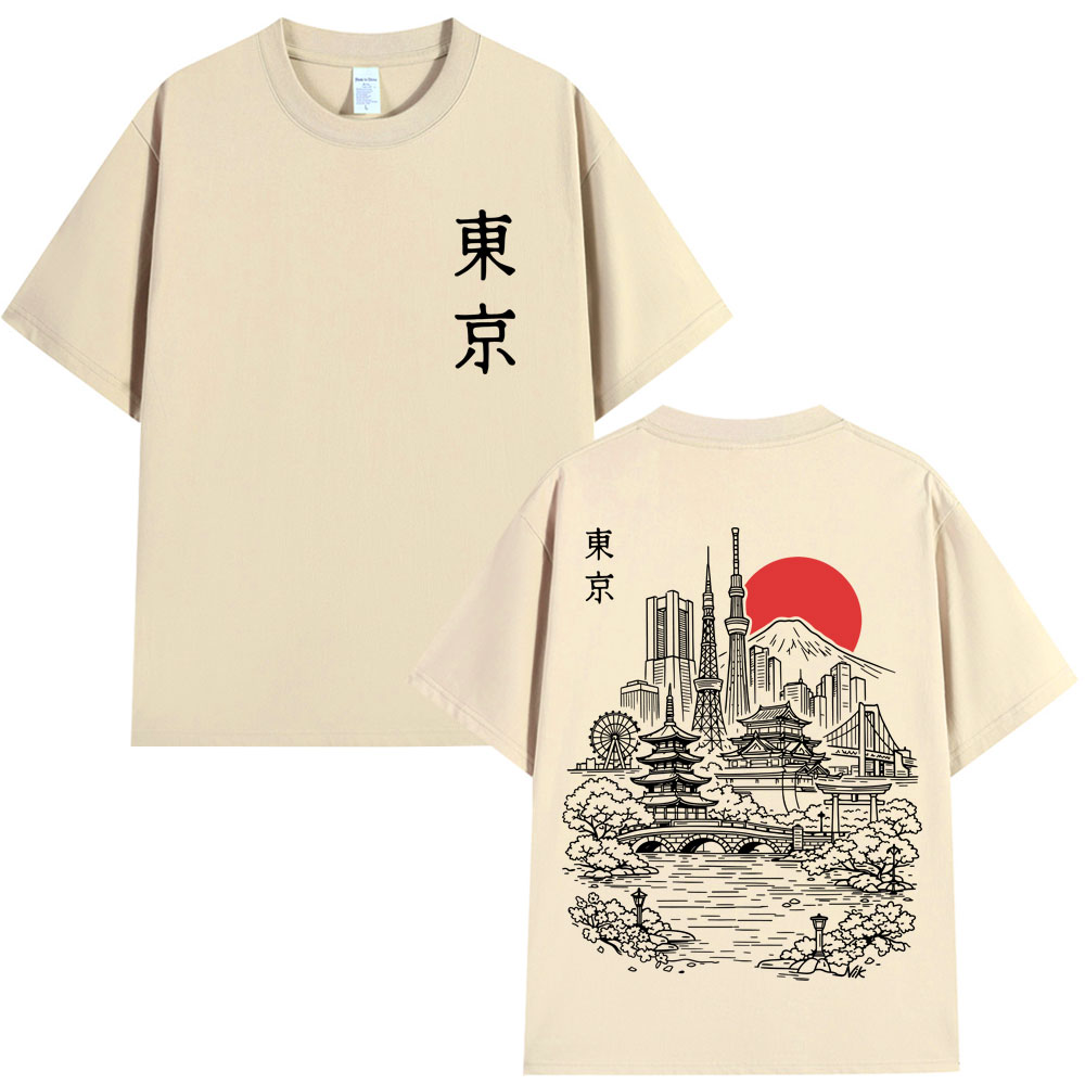 일본 도쿄 스타일 사쿠라 여행 그래픽 티셔츠 남성 여성 - Vintage Fashion Tokyo 리뷰 및 가격