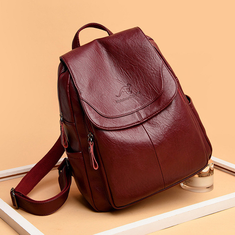 빈티지 소프트 가죽 여성용 백팩 9가지 색상 캐주얼 여 - Vintage Fashion Boutique 리뷰 및 가격