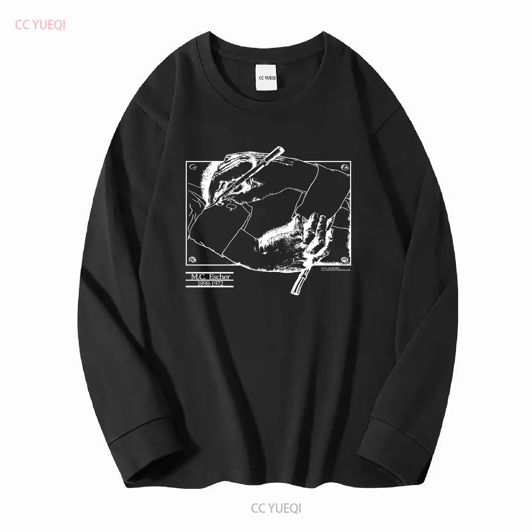 빈티지 1990 MC Escher T 셔츠 남성용 대형 - Vintage Fashion Sketches 리뷰 및 가격