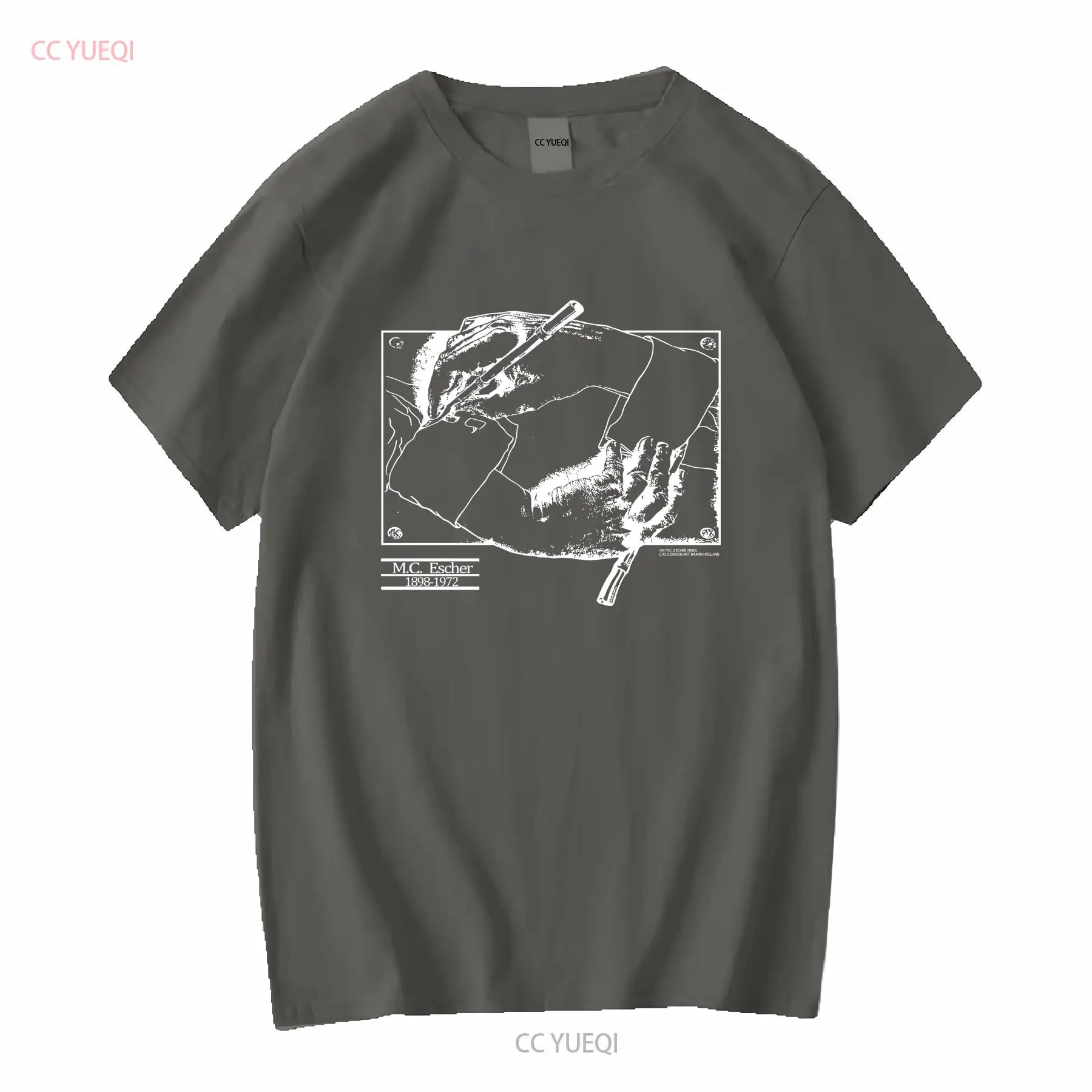 빈티지 1990 MC Escher T 셔츠 남성용 대형 - Vintage Fashion Sketches 리뷰 및 가격
