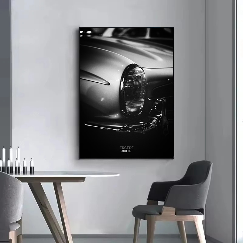 패션 인더스트리얼 스타일 빈티지 클래식 스포츠카 풍경  - Vintage Fashion Prints For Wall 리뷰 및 가격