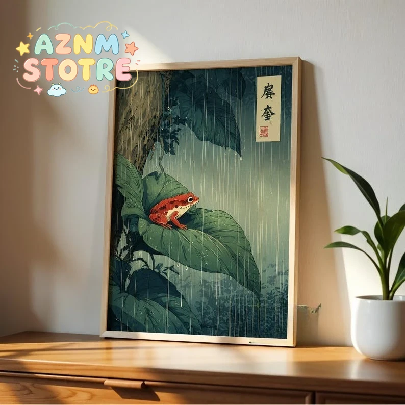 1pc 일본 개구리 캔버스 벽 예술, 프레임이 없는 빈 - Vintage Fashion Wall Art 리뷰 및 가격