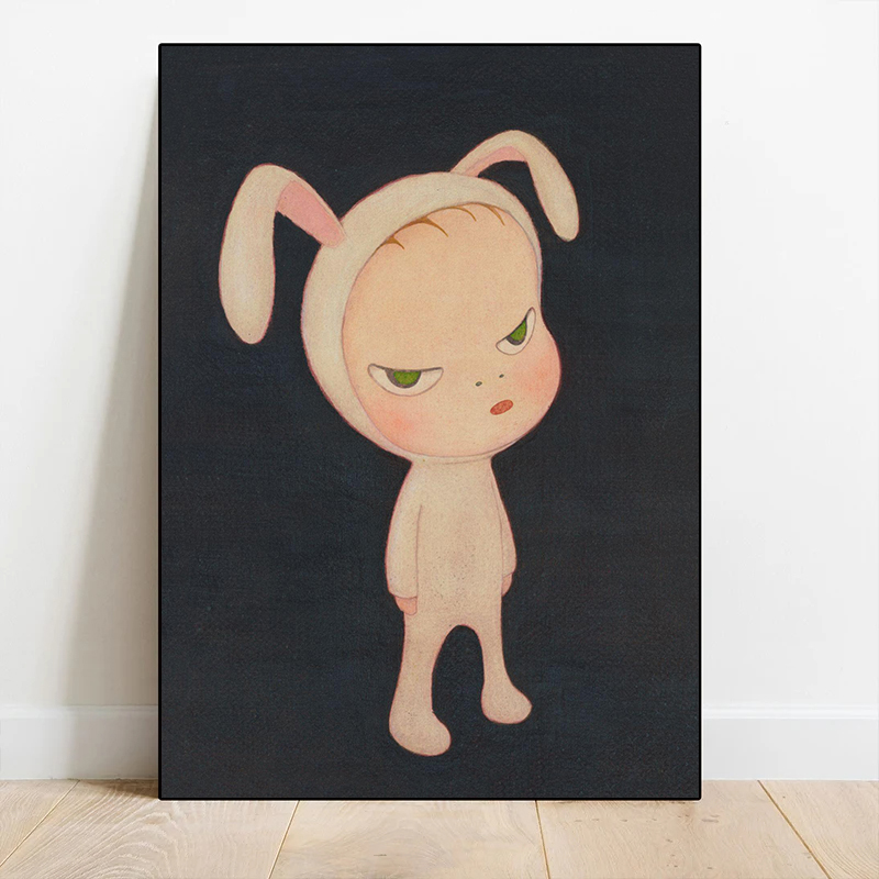 1pc 프레임리스 캔버스 페인팅 요시토모 나라 드림 인 - Vintage Fashion Wall Art 리뷰 및 가격