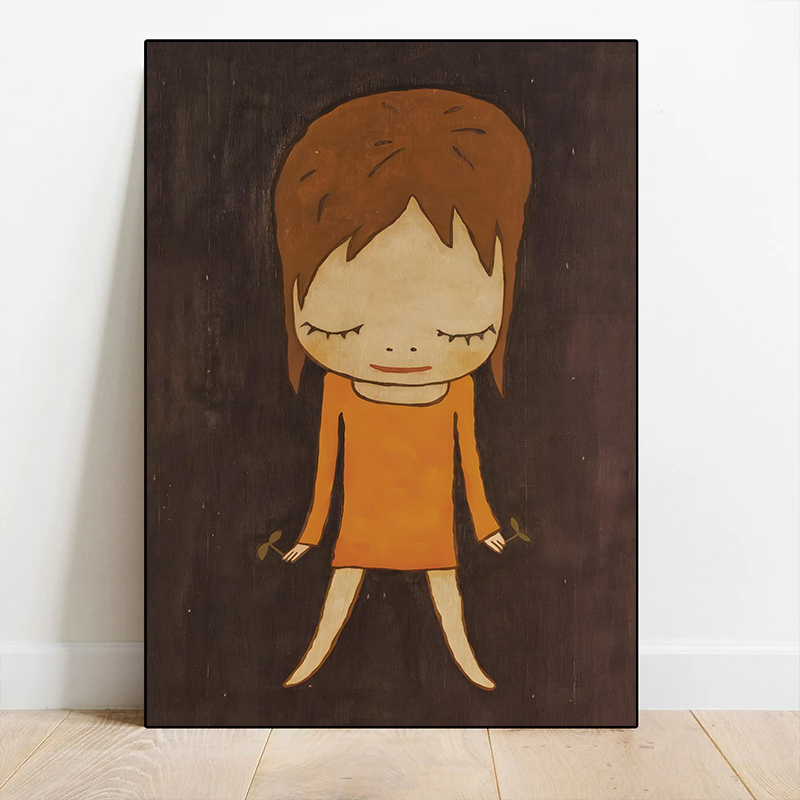 1pc 프레임리스 캔버스 페인팅 요시토모 나라 드림 인 - Vintage Fashion Wall Art 리뷰 및 가격