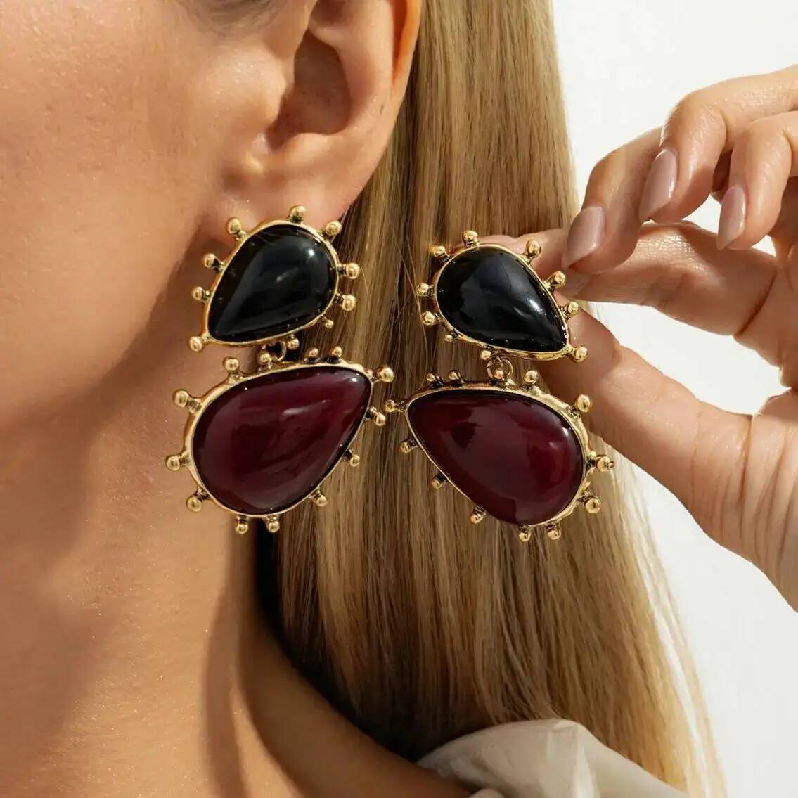 IngeSight.Z 빈티지 불규칙한 기하학적 물방울  - Z Vintage Fashion 리뷰 및 가격